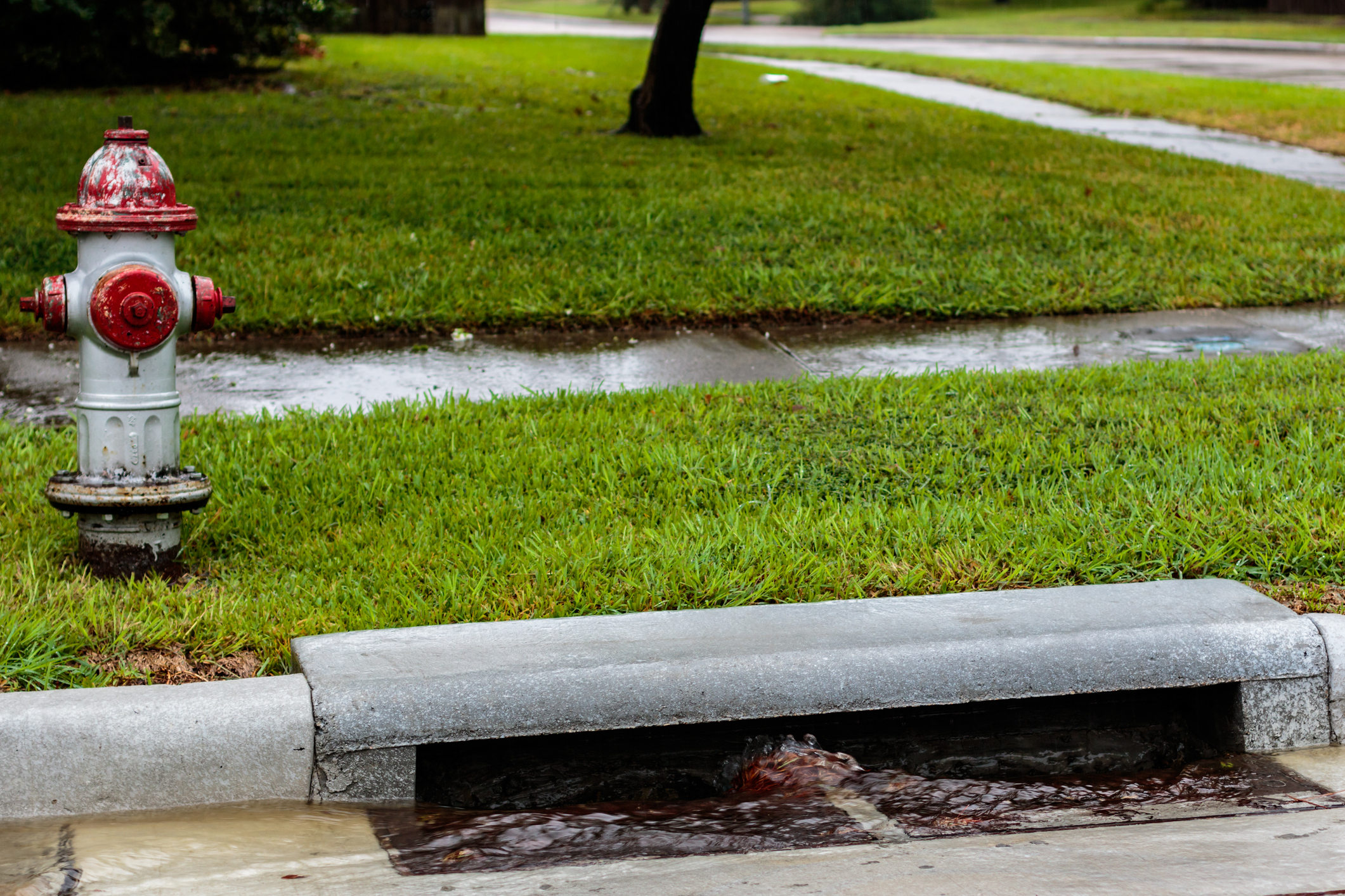 Photo of sidewalk curb