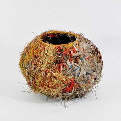 "Tjulpu wiltja: bird nest basket," 2017, Ilawanti Ungkutjuru Ken, as part of "The Art of Healing: Australian Indigenous Bush Medicine", King’s College London.
