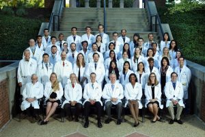 Group of physicians with a wide age range.