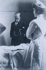 William Osler, MD, on wards rounding at Johns Hopkins.