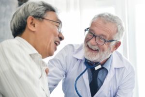 Doctor and Patient Laughing