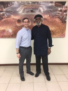 The author with Imam Hasan.