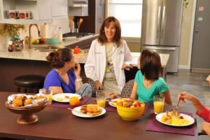 Dr. Angela Gaurda with patients