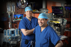 Dr. Matthew Weiss and colleague