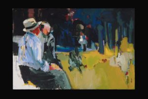 "Couple in the Park," John Russell Clift, 1961, Museum of Fine Arts, Boston