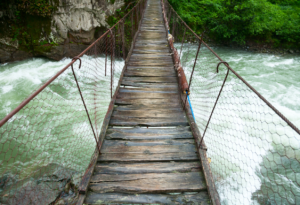 bridge over rapids