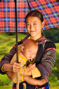 Hmong mother and baby