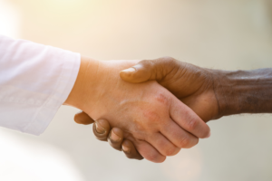 Doctor and Patient Shaking Hands
