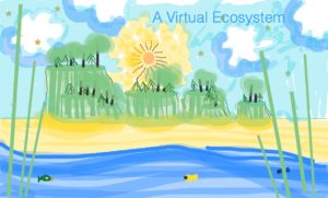 A shared client-therapist drawing created in a teletherapy session on Zoom whiteboard. Copyright with the authors.