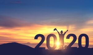 Young woman Graduation in 2020 years, Concept education congratulation, copy space.