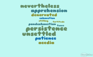 creative image of all of the words people submitted