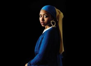 "Girl with a Bamboo Earring," Awol Erizku, 2009. Used under the fair use Copyright Act.