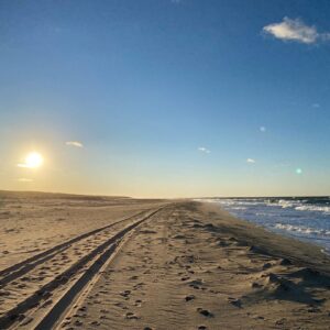 Cape Cod sunset in winter.