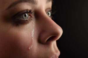 woman crying