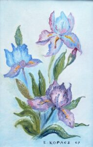 painting of irises