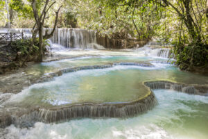 Kuang Si waterfalls, Luang Prabang, Laos. Most beautiful waterfalls on earth.