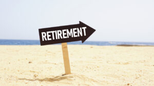 Happy retirement banner for the Retirement insurance plan